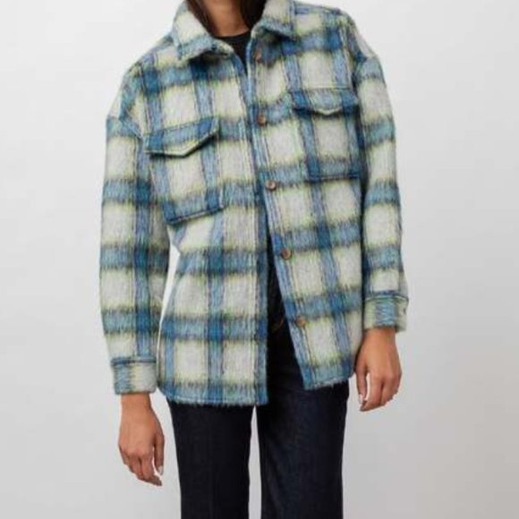 Rails Blue/yellow/white plaid jacket - Picture 8 of 13
